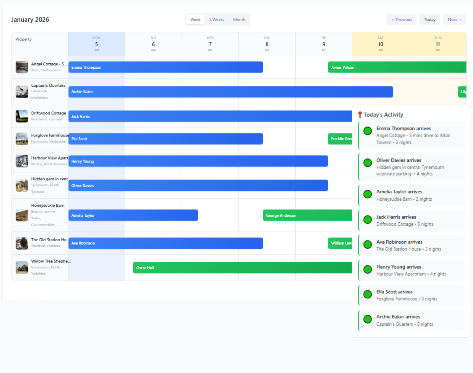Calendar & Availability